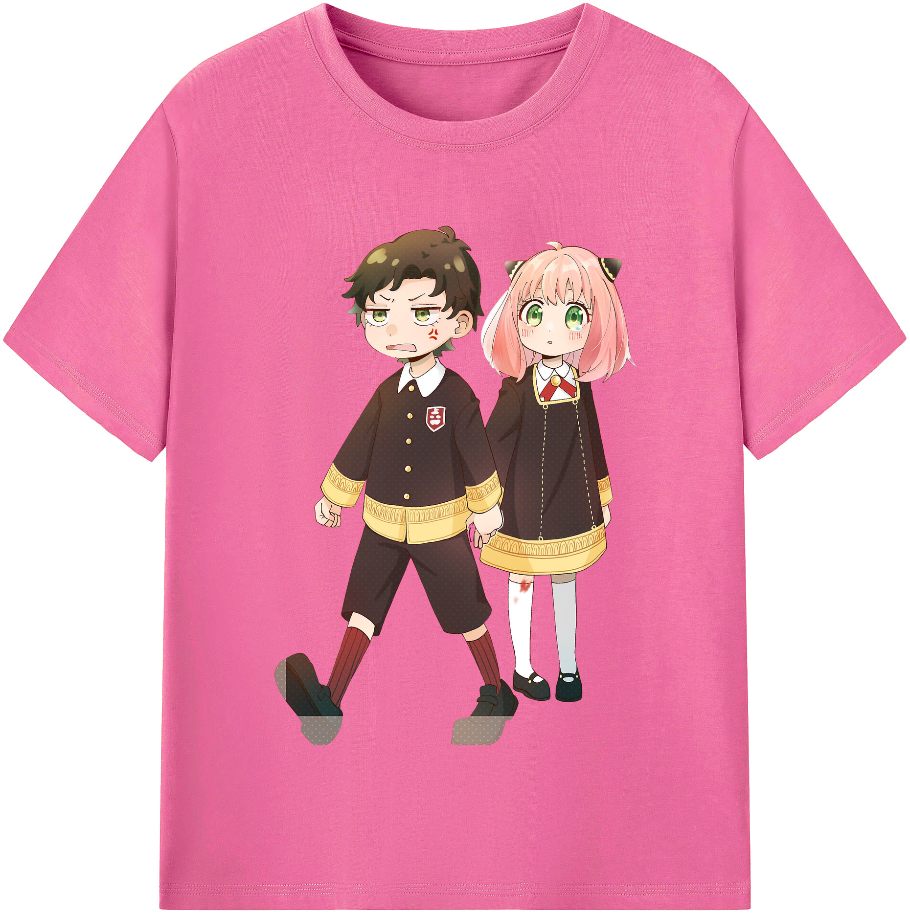 （画像用） SPY×FAMILY间谍家家酒 レディースカジュアルプリントTシャツ（綿100％）